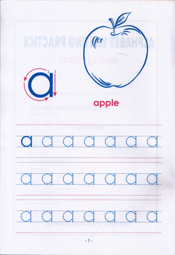 alphabet writing practice small letters oleero books